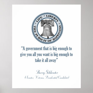 Barry Goldwater Quote (Storregeringen) Poster