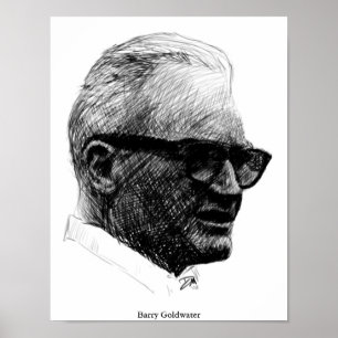 Barry Goldwater skissar affischen Poster