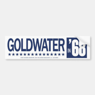 Barry Goldwater vintagebildekal 1968 Bildekal