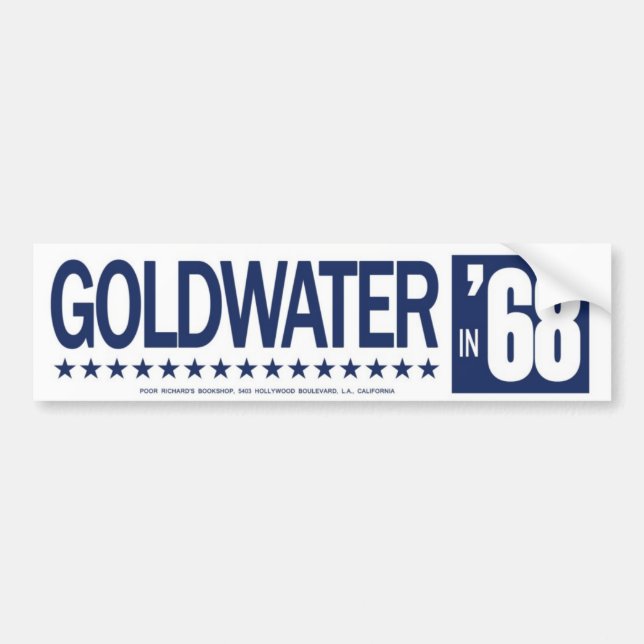 Barry Goldwater vintagebildekal 1968 Bildekal (Framsidan)