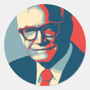 Barry högra Goldwater Runt Klistermärke