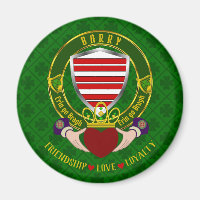 Barry Irish Shield & Claddagh