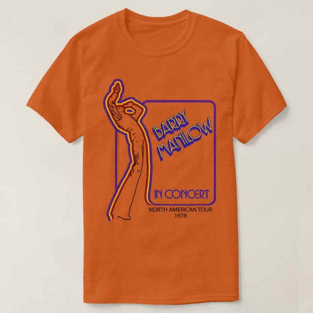 Barry Manilow in Concert T Shirt (Design framsida)