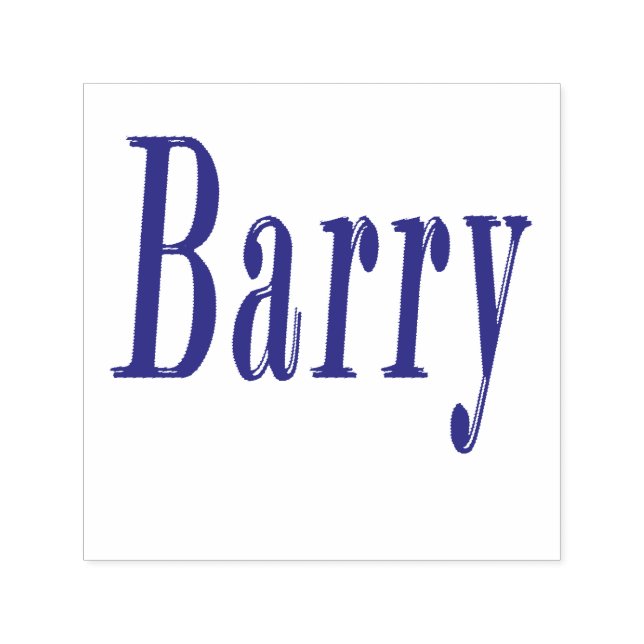Barry, Namn Logotyp Självfärgande Stämpel (Design)