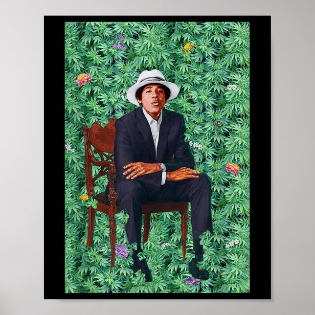 Barry Obama President Porträtt Poster (Framsidan)