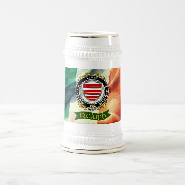 Barry Personlig Irish Badge w/Irish Flagga Sejdel (Center)