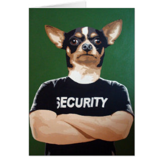 Barry, säkerhetsvakten hälsningskort