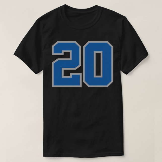 Barry Sanders 20 Essential T-Shirt (Design framsida)