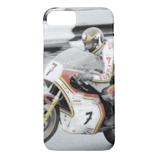 Barry Sheene 2, handfärgad version Case-Mate iPhone Skal (Baksida)