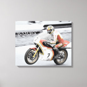 Barry Sheene Canvastryck