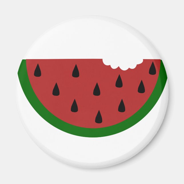bärsbit/s, biten vattenmelon magnet (Framsidan)