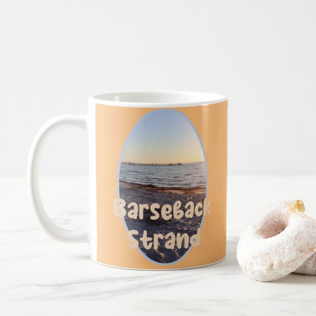 Barseback Strand, Sunset Beach, Sverige Coffee Mug Kaffemugg (Med munk)