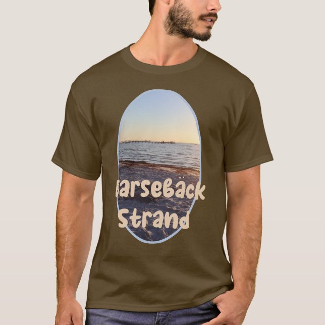 Barseback Strand, Sunset Beach, Sverige T Shirt (Framsida)