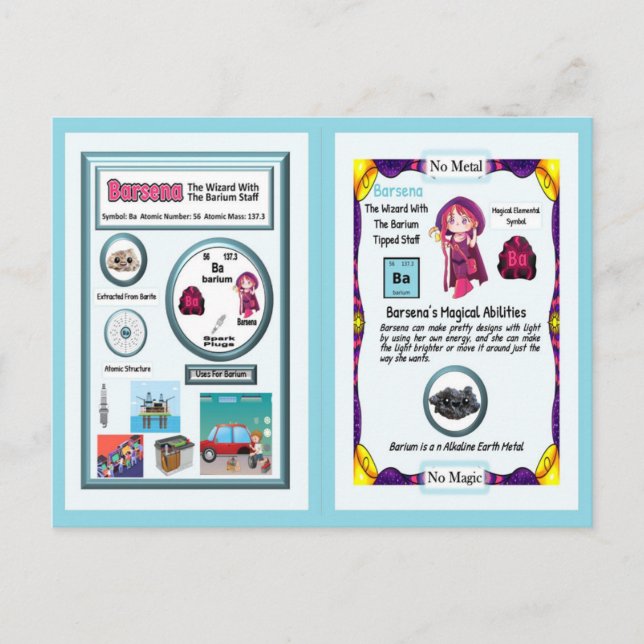 Barsena Wizard - Barium Inslag Vykort (Framsida)
