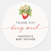 Bärsoet Baby Shower Jordgubbe