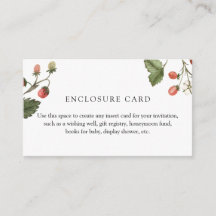 Bärsoet Jordgubbsetui Anpassad Kuvertkort