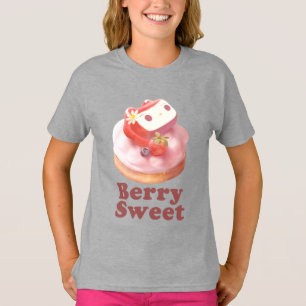Bärsoet: Kanin Flicka Jordgubbs Tårta T Shirt