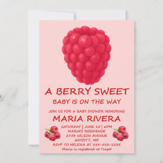 Bärsöt baby shower inbjudan