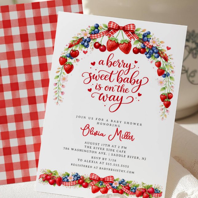 Bärsöt Baby Shower-inbjudan Inbjudningar (Skapare uppladdad)