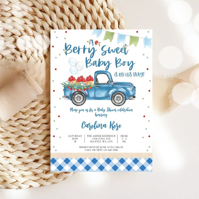 Bärsöt babypojke-babyshower inbjudningar (Skapare uppladdad)