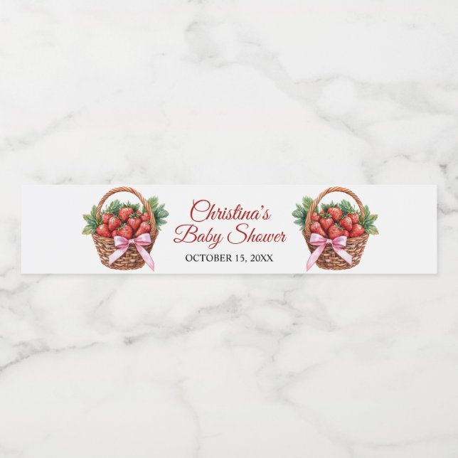 Bärsöt Stjärnbarnsbad Vattenflaska Etikett (Singel etikett)