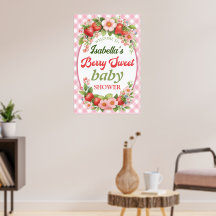 Bärsött Baby Shower Affisch
