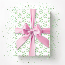 Bärsprig i rosa och grönt presentpapper