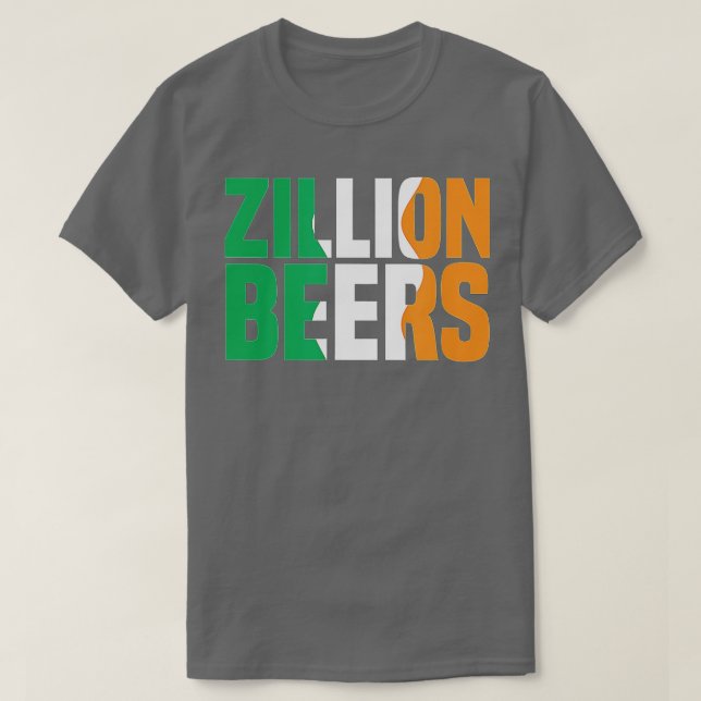 Barstool Sports Zillion Beers Saint Patrick's Day  T Shirt (Design framsida)