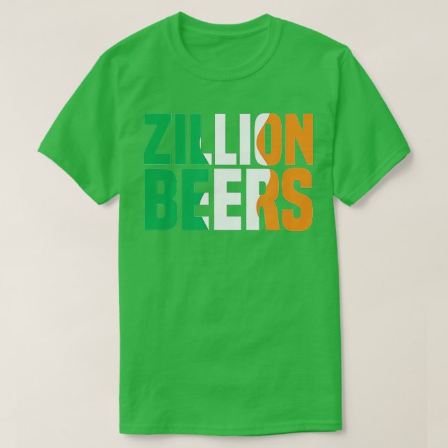 Barstool Sports Zillion Beers Saint Patrick's Day  T Shirt (Design framsida)