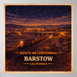 Barstow California hundraårsjubileum Poster