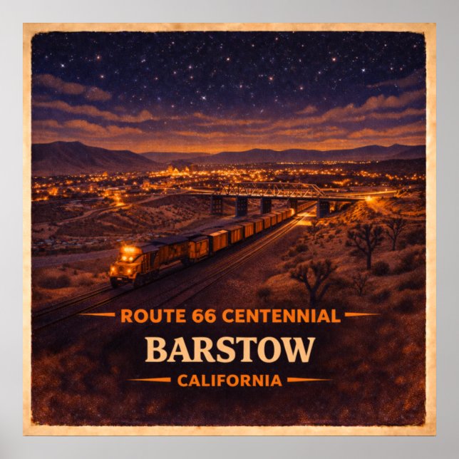 Barstow California hundraårsjubileum Poster (Framsidan)