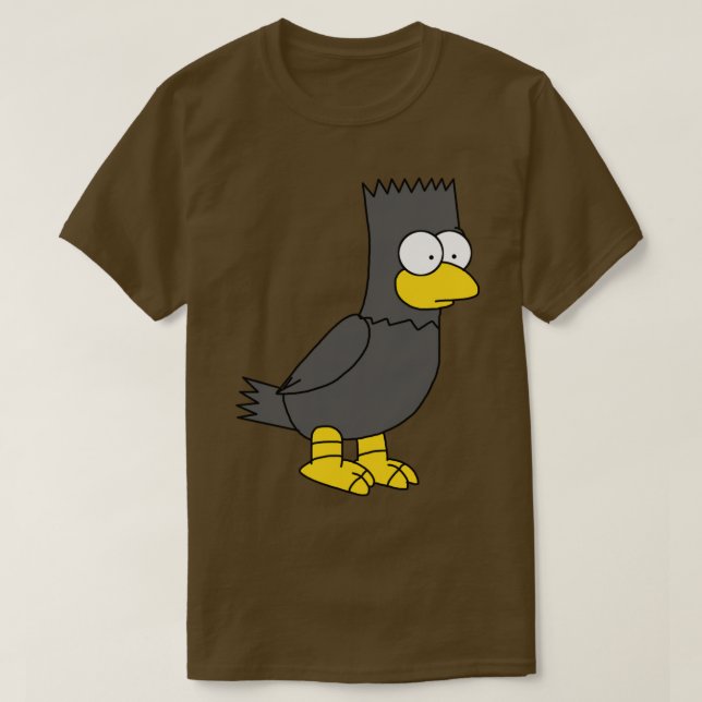 Bart as Allen Poe Raven Halloween T Shirt (Design framsida)