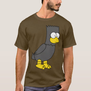 Bart as Allen Poe Raven Halloween T Shirt