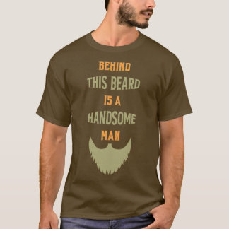 Bart Behind Beard är en handsome Man T Shirt