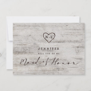 Bärt Initialer ska vara mitt Frieri Maid of honor-