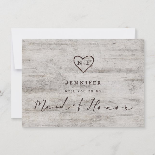 Bärt Initialer ska vara mitt Frieri Maid of honor- (Framsida)