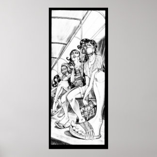 Bart Ride Home Print Poster