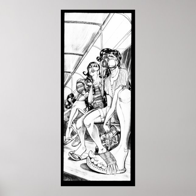 Bart Ride Home Print Poster (Framsidan)