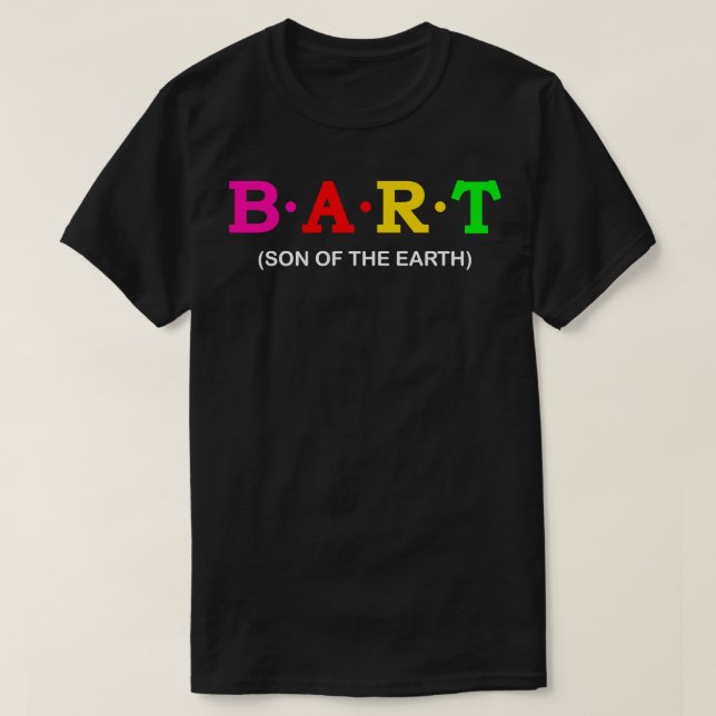 Bart son of the Earth T Shirt (Design framsida)