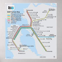 Bart Tågkarta Poster