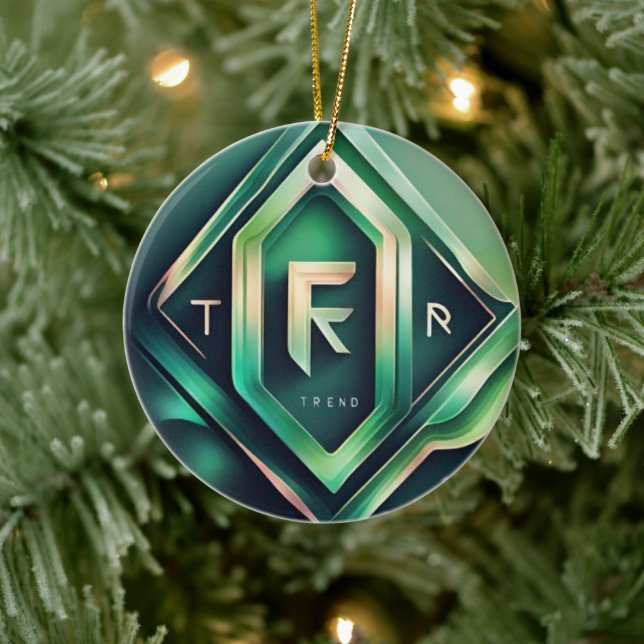 Bartanhubb Stainless Steel Laser Avslutat Middag/ Julgransprydnad Keramik (Träd)