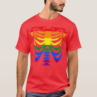 Bårtarmsskelett, homoseual gay pride, Halloween T Shirt