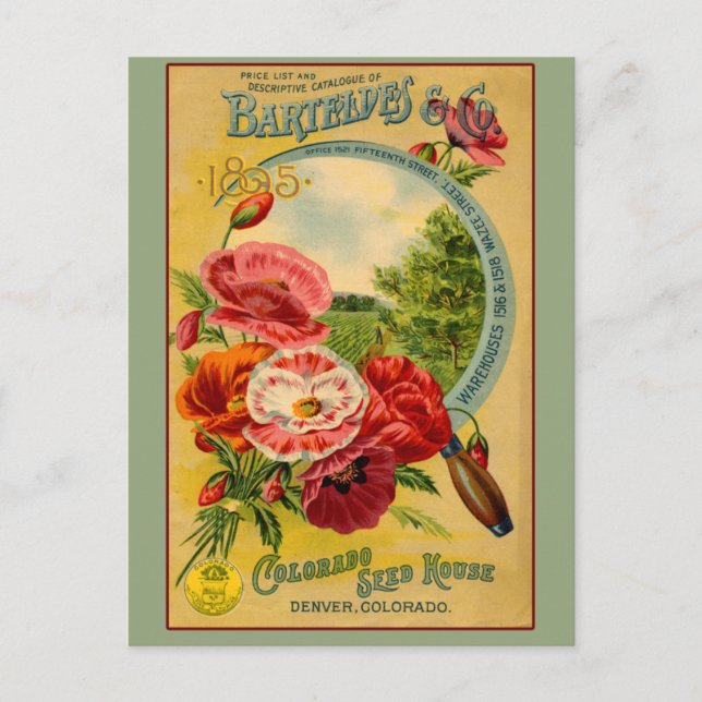 Barteldes Colorado Seed Company Art Cards Vykort (Framsida)