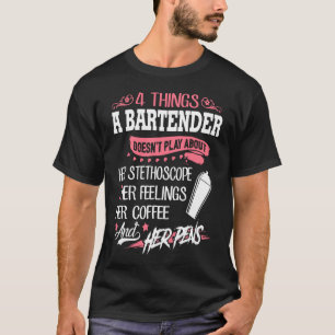 Bartender - 4 Sak A Bartender-enhet spelar om T Shirt