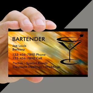 Bartender Affärskort Visitkort