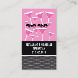 Bartender-Affärskorten Visitkort