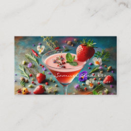 Bartender-Affärskorten Visitkort