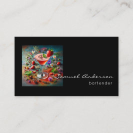 Bartender-Affärskorten Visitkort