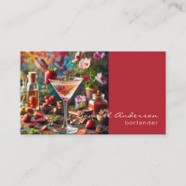 Bartender-Affärskorten Visitkort