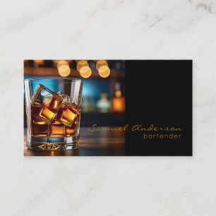 Bartender-Affärskorten Visitkort